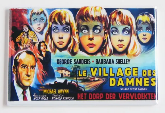 Village of the Damned (France) FRIDGE MAGNET movie poster