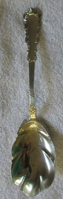 Louis XV style Sterling Silver vegetable berry serving spoon