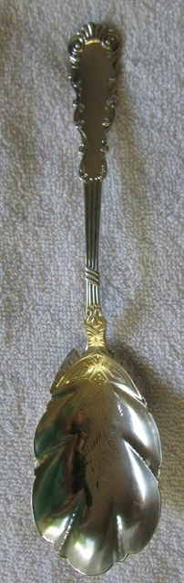 Louis XV style Sterling Silver vegetable berry serving spoon