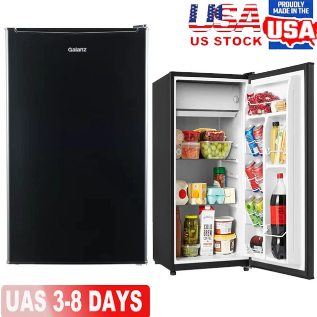 3.3 CU FT Single Door Mini Fridge Temperature Control Refrigerator