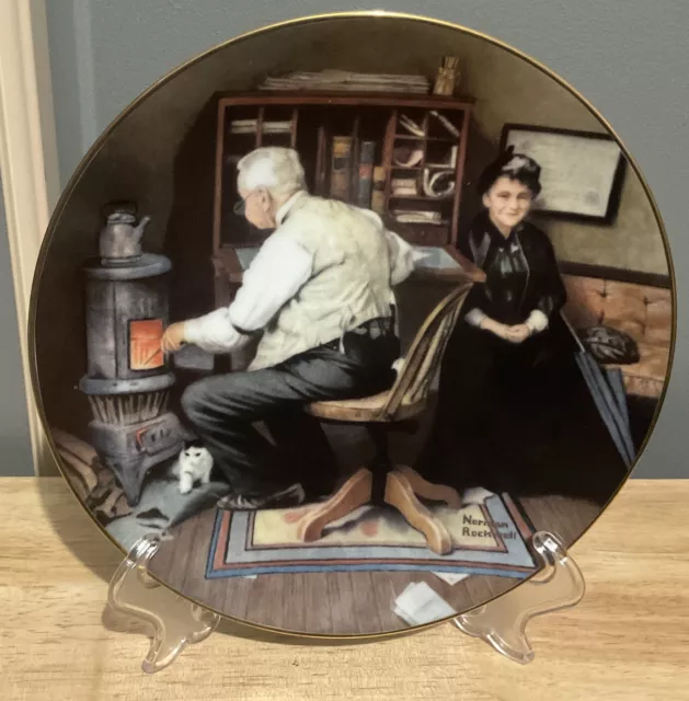 Knowles Norman Rockwell Collectable Plate “Keeping Company” 7th Issue 1989