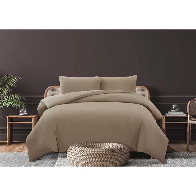 ARDOR BOUDOIR THEA King Bed Quilt Cover Set w/ Pillowcase Microfibre