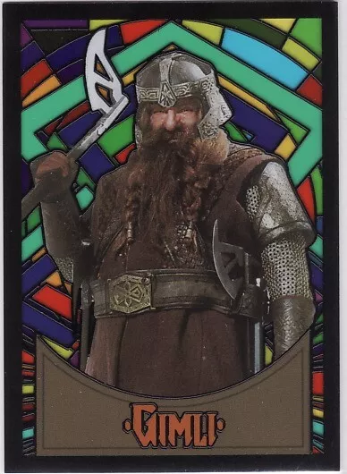 Lord Of The Rings : Evolution - STAINED GLASS Insert Card S6 - "Gimli"