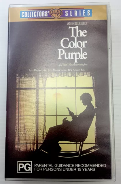 The Colour Purple VHS Whoopi Goldberg Video Cassette Tape Clear Small Box PAL PG