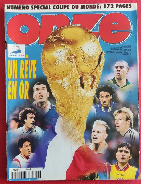 MAGAZINE FOOTBALL ONZE N° 113 Juin 1998 SPECIAL