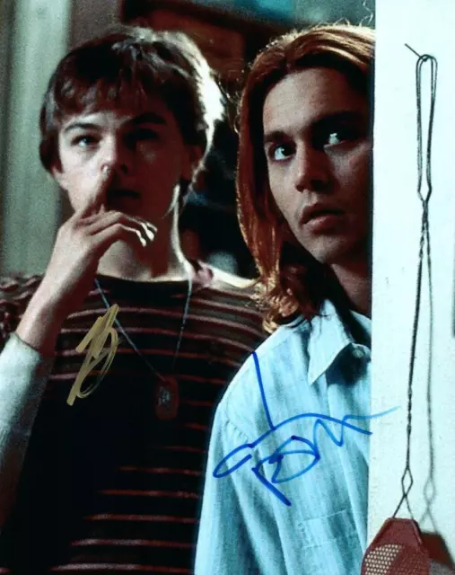 Johnny Depp Leonardo DiCaprio 8x10 signed Photo Picture autographed with COA