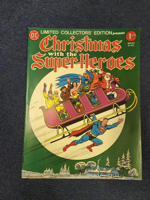 Dc Comics Treasury Edition Christmas With The Super Heroes C-43  Vf