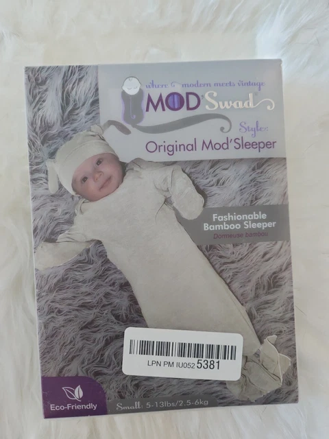 Woombie Mod’Swad Bamboo Sleeper Small5-13lbs  0-3 Months