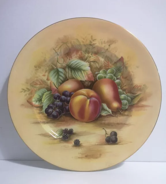 Vintage Aynsley Orchard Gold 27cm Dinner Plate Some Scratches