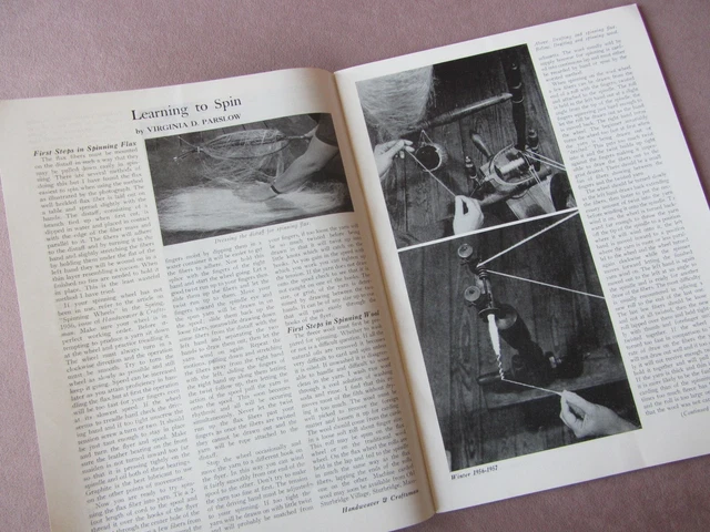 1956 revista Handweaver Marianne Strengell giratoria Escandinavia doble tejido+