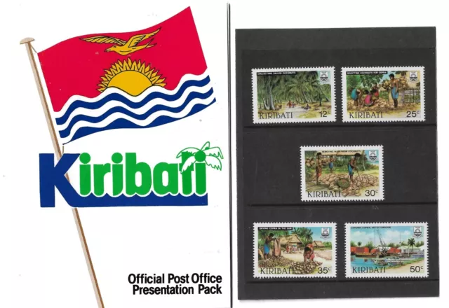 Kiribati 1983 Copra Industry Presention Pack Unmounted Mint Mnh Stamps