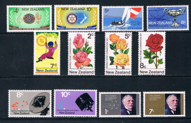 New Zealand 1971 Six commemorative sets **/MNH SG 948-51,6,8-9,67-71