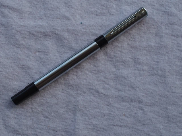 2 Stylos Anciens WATERMAN – Feutre Et Bille, Couleur Argenté, En Métal Léger