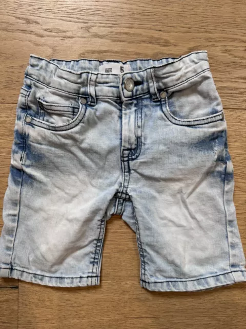 Cotton On Kids Boys Denim Cotton Elastane Shorts Size 5