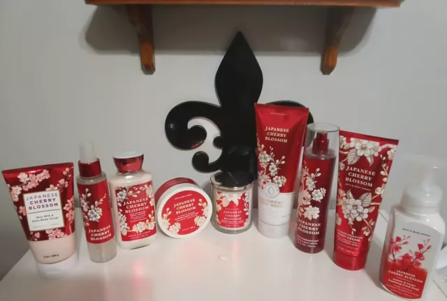 bath and body works Japanese Cherry Blossom Gift set plus freebies