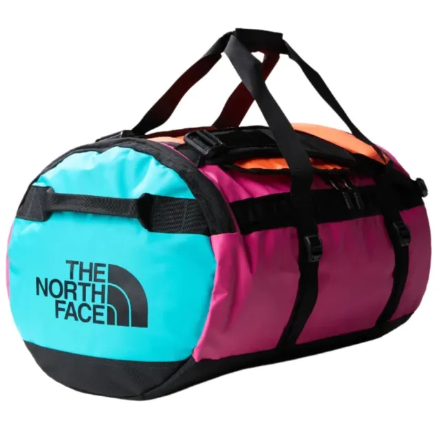 The North Face Base Camp Duffel Bag Small 50L Mr Pink Apres Blue New