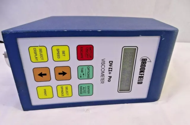 Brookfield DV-II+ PRO VISCOMETER Model HBDV-II+PRO, For Parts/ Repair