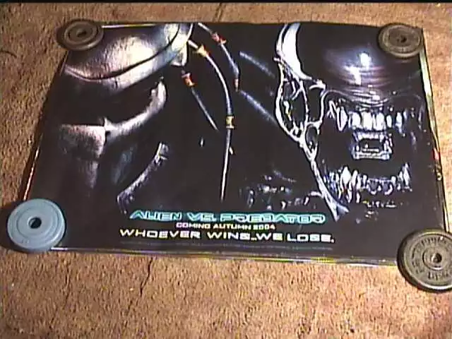 ALIEN VS PREDATOR ORIG BRITISH QUAD 30x40 MOVIE POSTER ROLLED SS