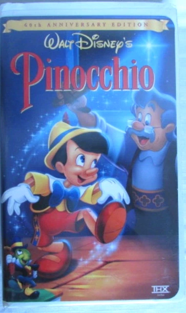 WALT DISNEY'S PINOCCHIO 60th Anniversary Edition VHS Video Tape £6.36 ...