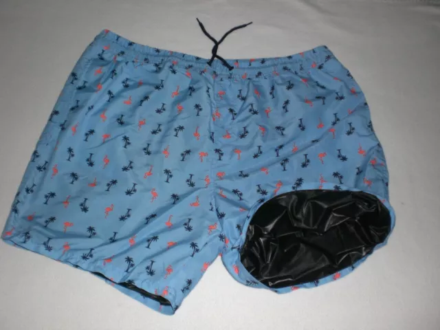 Neu Pvc Cotton Doppel Badehose Shorts & Innen Ultra Soft Pvc Swim Pants  Xl  Xxl