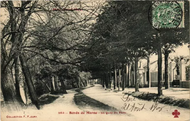 CPA AK Parc St-MAUR Bords de Marne Le Quai du Parc (672061)