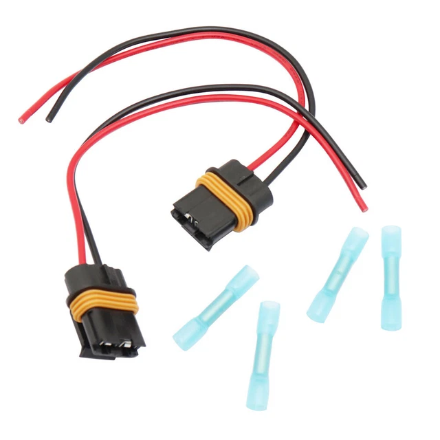 For Corvette Camaro TPI LT1 LS1 LS6  1Pair Fan Cooling Connector Pigtail Harness