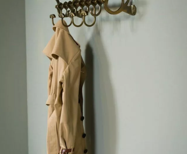 vintage luxury decor French COATRACK Luggage Rack Train Wall Mounted Rack Active 3