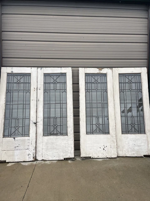 AN709 two pr available all beveled glass swing /slider door 66 x 83