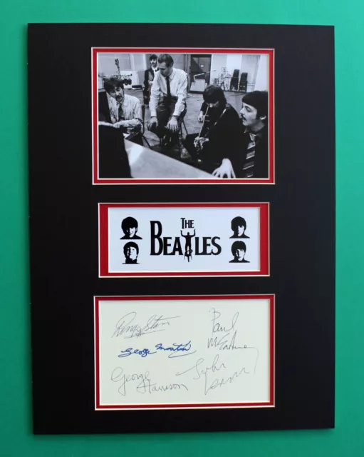 GEORGE MARTIN & FRIENDS AUTOGRAPHS masterly display Fifth Beatle