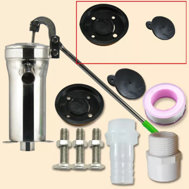 Manual Water Pump Hand Deep Well Suction Water Pump Stainless Steel Pitcher Farm