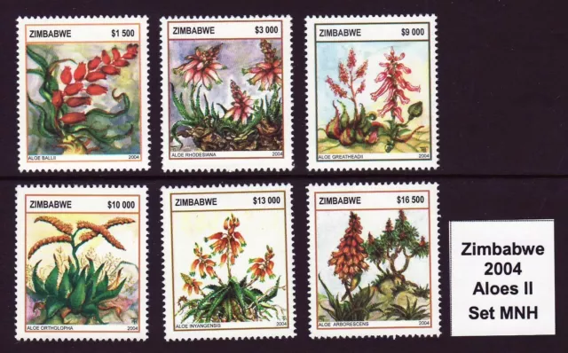 Zimbabwe 2004 Aloes, set MNH | Simbabwe