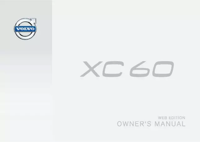 Volvo Xc60 Owners Manual Handbook Guide New Print Free Postage