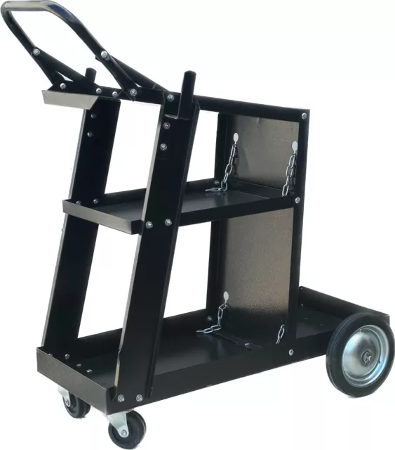 Universal Welding Cart Trolley w/3 Shelve Storage Tray for MIG TIG Plasma Welder