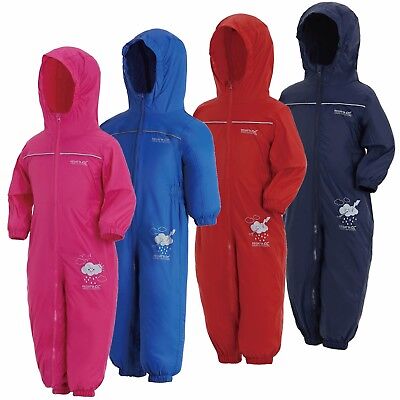 Regatta Kids Puddle IV Rainsuit Waterproof Breathable All-in-one Suit