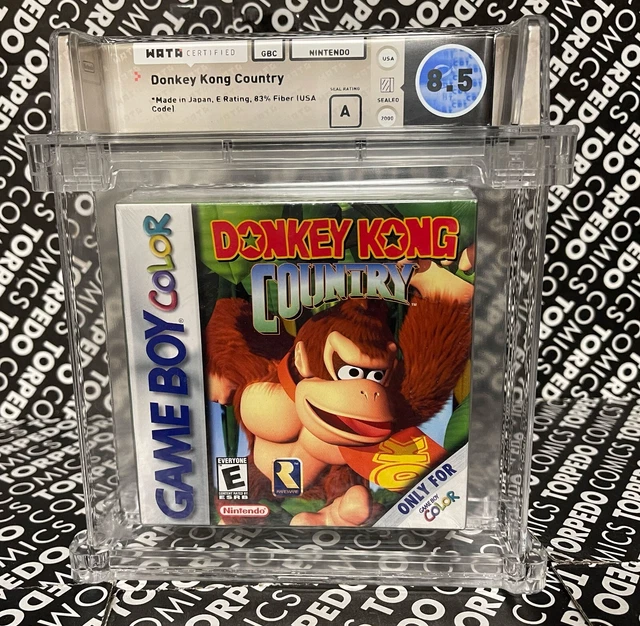 DONKEY KONG COUNTRY Game Boy Color 2000 certifié WATA 8,5 scellé EUR 93 ...