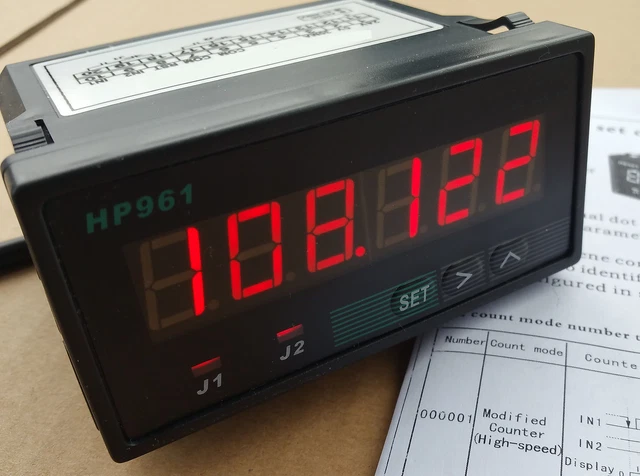 6 DIGITAL LED Counter Grating Encoder Display Meter AC DC 110V 120V ...
