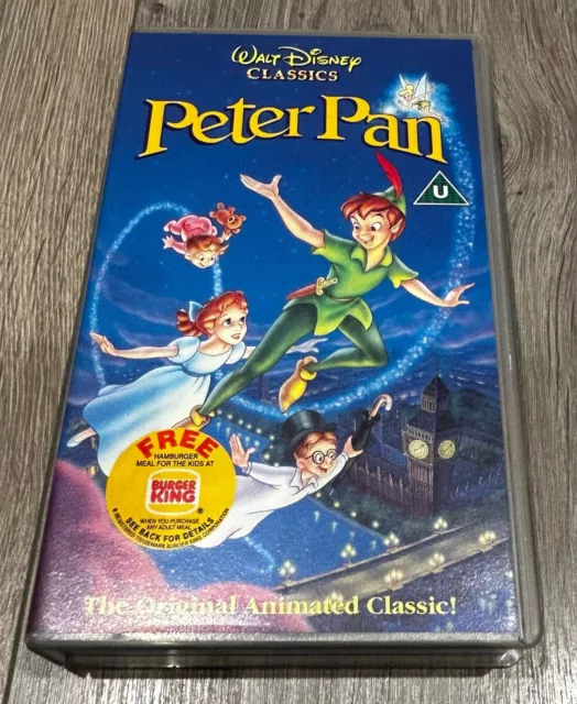 Walt Disney Classics Peter Pan VHS Video