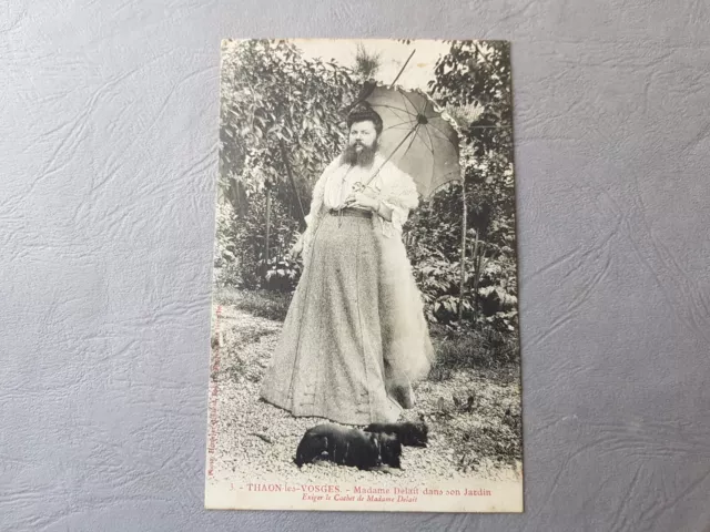 CPA / Carte postale ancienne THAON les VOSGES Madame Delait Dans son Jardin (88)