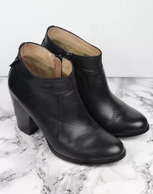 Russell & Bromley Noir Cuir Western Bottines, Pointure Eu 37 / UK