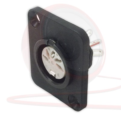BESPECO SLAD420 Connecteur de DIN 5 pole femelle noir NEUF 