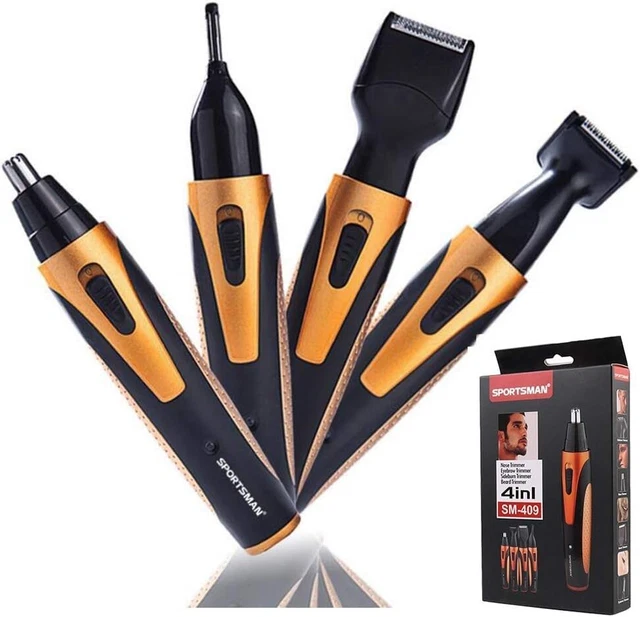 Trimmer per i Capelli Del Naso, 4 in1  Ricaricabile Orecchie, Barba, Laterizio