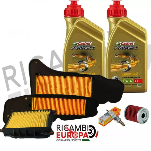 Tagliando Filtri Olio Majesty 400 2010 2011 2012 Tutti Gli Anni Castrol Power