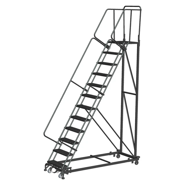 Ballymore Rolling Ladder Overall Height 160 in Steps 13 Cap 600 lb