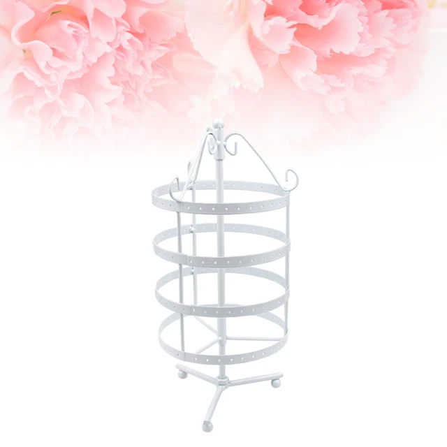Metall Vierschicht Ohrringe Organizer Rotierenden Sockel Schmuck Display
