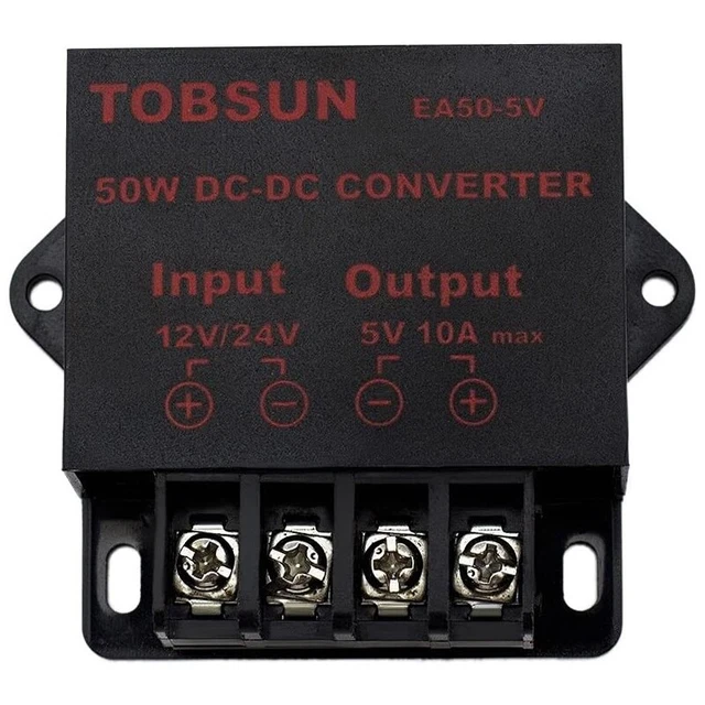 3X(24 /12V Bis 5V 10A 50W Auto LED Werbebildschirm Netzteil Stromrichter DC Tr4)