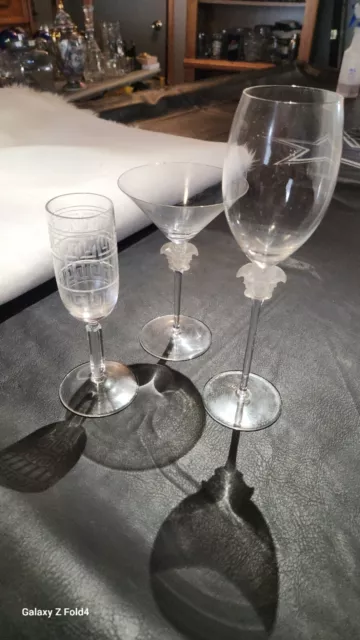 rosenthal versace medusa 3 Glasses