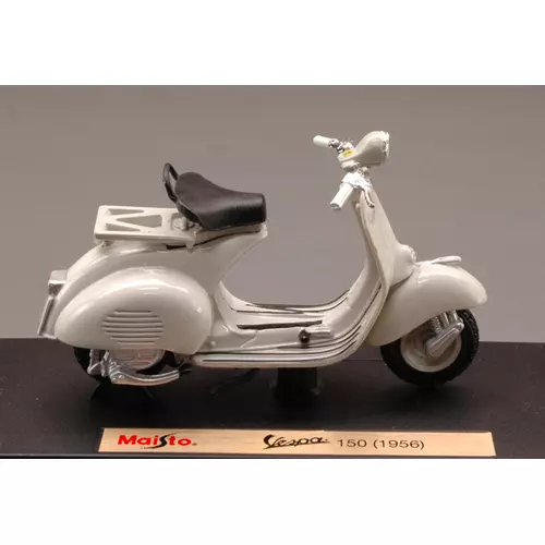 VESPA 150 1956 WHITE 1:18 Maisto Moto Die Cast Modellino