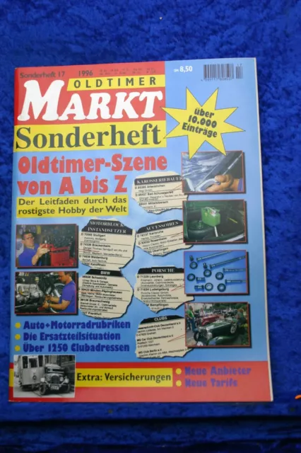 Oldtimer Markt Sonderheft Nr. 17 1996 Oldtimer Szene A-Z