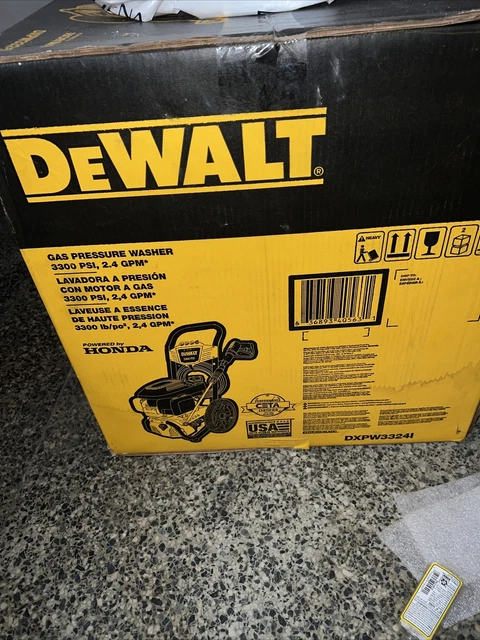NEW DEWALT DXPW3324I 3300PSI 2.4GPM Cold Water Gas Pressure Washer- 636893405631