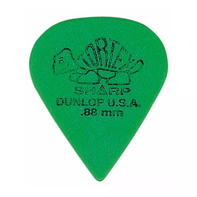 Dunlop 412R.88 - Confezione da 72 Plettri Tortex Sharp Green .88mm Confezione da